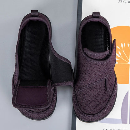 Open Shoes for Elderly Adjustable Diabetic Shoes Swollen Foot Fat Wide Hallux Valgus Bunion Orthopedics Thumb Eversion Men Women