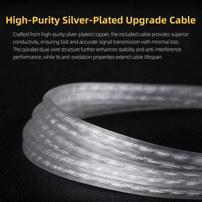 In Ear Monitor KZ ZS12 Pro 2 Hybrid 1DD+5BA Wired IEM Earphones with High Purity Silver Plated Detachable Cable, 3.5mm 2Pin HiFi Gaming Earbuds for Musicians Audiophiles